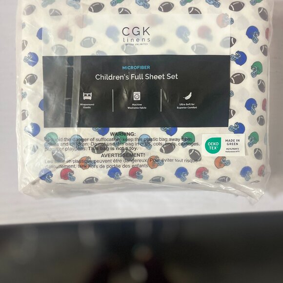 CGK LINENES Kids 4 Piece Microfiber Sheet Set - NEW - Picture 1 of 4